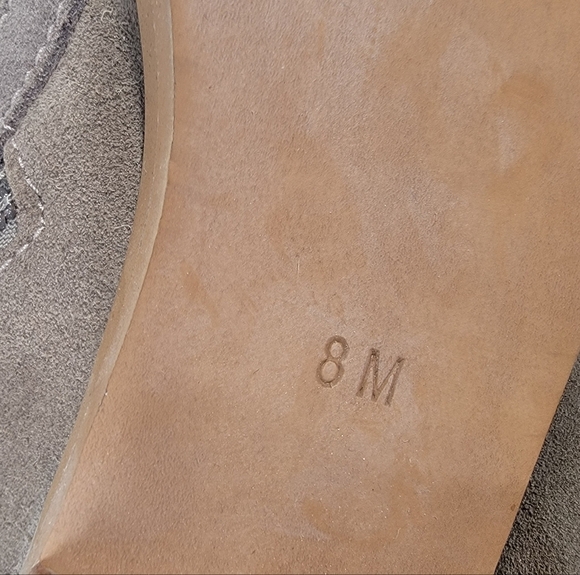 Diba Olive Green Suede Open Weave Peep-Toe Ankle Boots Sandals Size 8 Booties - Picture 12 of 16